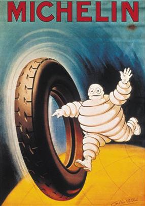 Publicité de 1925 pour Michelin - Albert Philibert