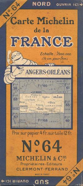 La carte Michelin d'Angers 49 - Maine et Loire