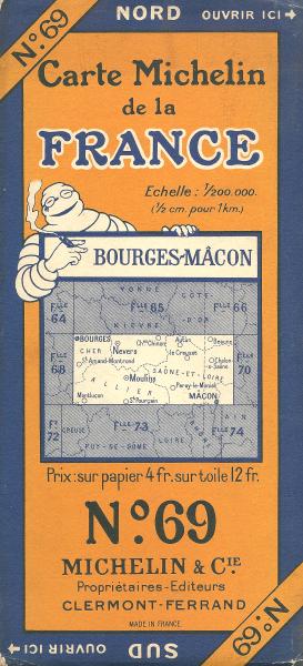La carte Michelin de Bourges 18 - Cher