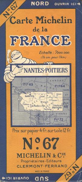 La carte Michelin de Poitiers 86 - Vienne