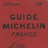 Guide Michelin France 1932 - couverture 