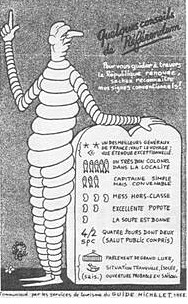 Dessin de Jean Effel : Quelques Conseils de Référendum, 1958, © Michelin. 