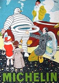 Publicité Michelin - René Vincent - 1914.